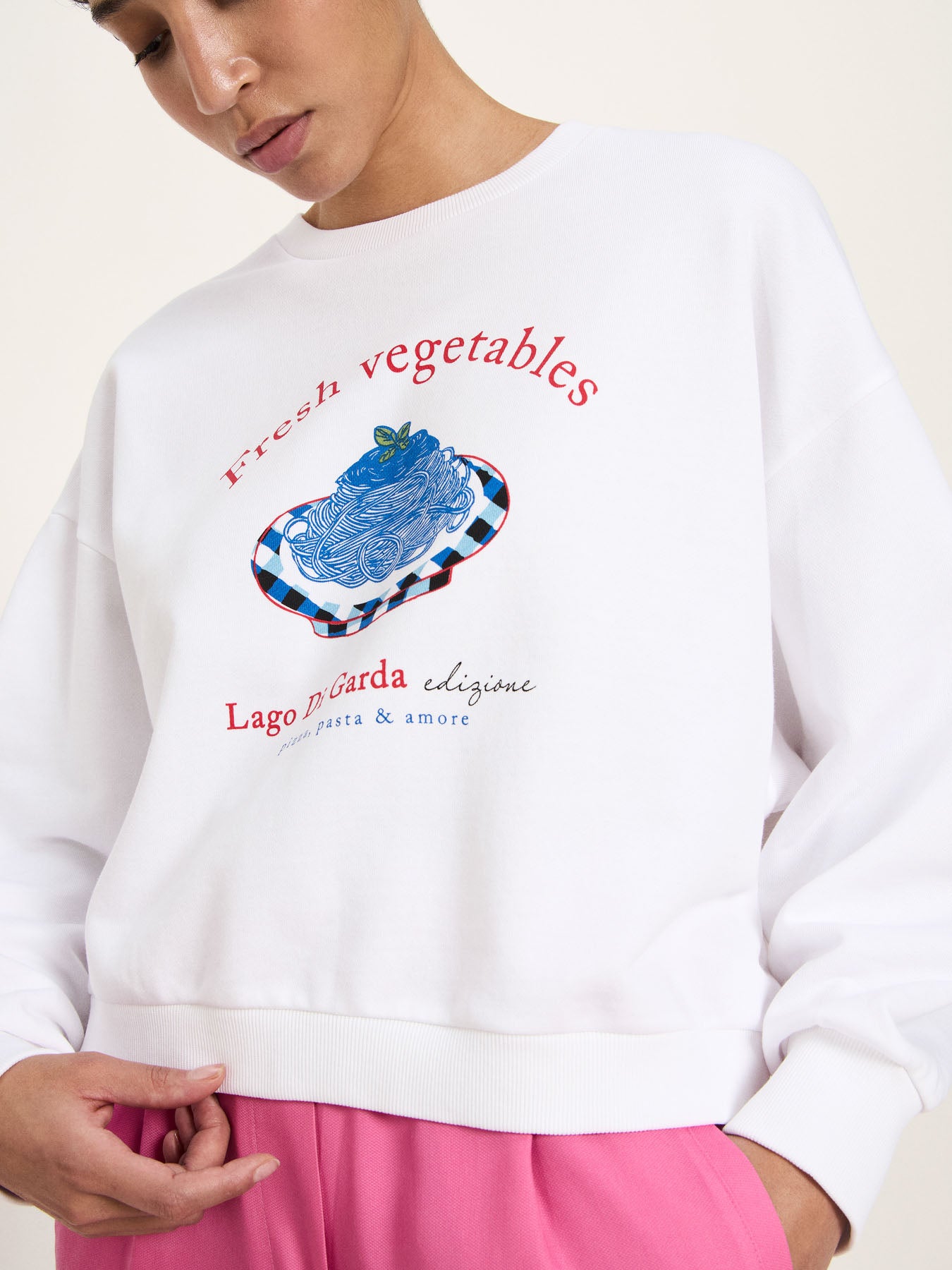 Statement-Sweatshirt „Fresh Vegetables“