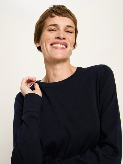 STRUKTURBLUSE MIT KRÄUSELN aus Bio-Baumwolle