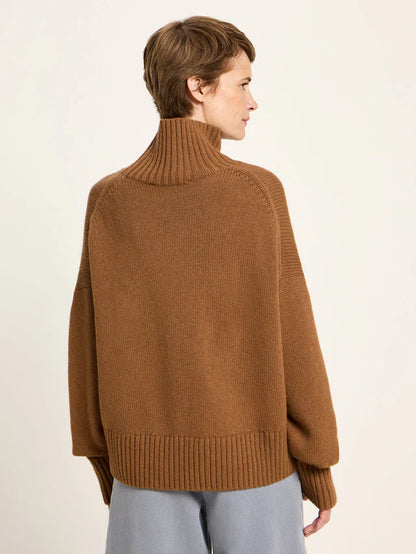 Oversized Pullover (GOTS) aus Bio-Schurwolle und Bio-Baumwolle