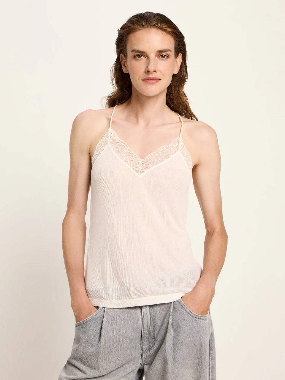 Spitzentop aus TENCEL™ Lyocell