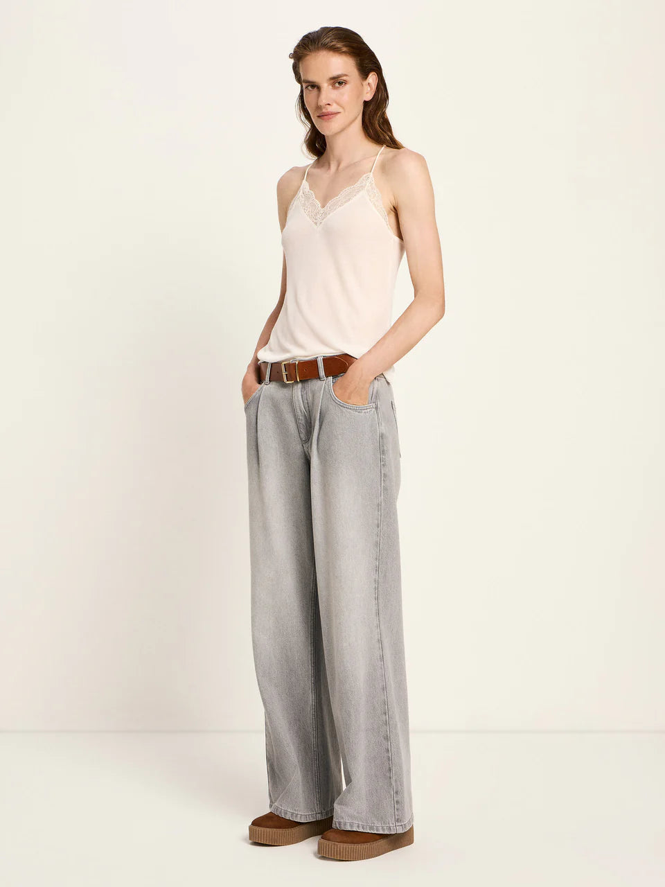 Spitzentop aus TENCEL™ Lyocell