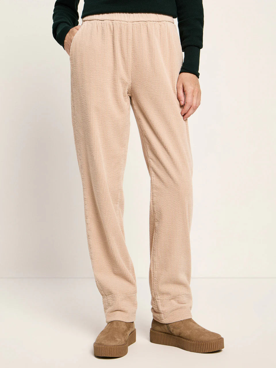 Kord Hose mit Gummizug (GOTS) aus Bio-Baumwolle