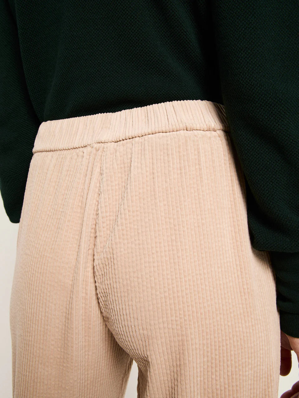 Kord Hose mit Gummizug (GOTS) aus Bio-Baumwolle