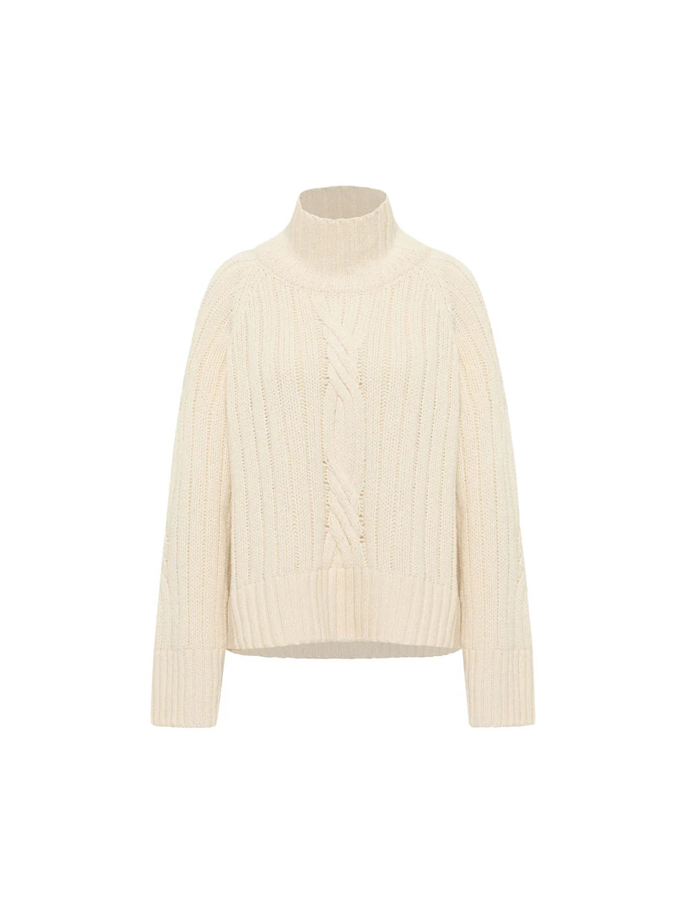 Rippenpullover Oversized (GOTS) aus Bio-Schurwolle und Bio-Baumwolle