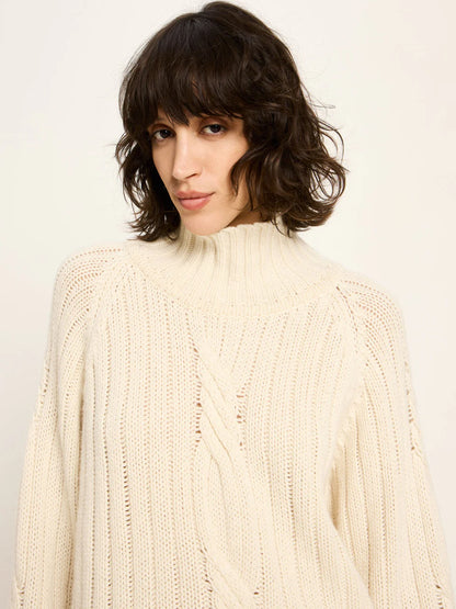 Rippenpullover Oversized (GOTS) aus Bio-Schurwolle und Bio-Baumwolle