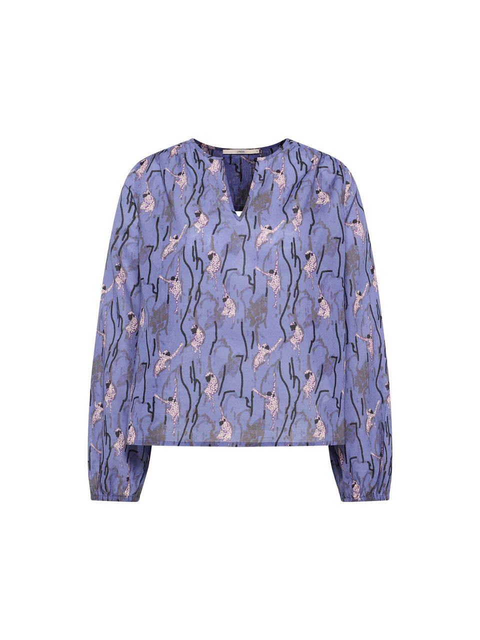 LANGARM BLUSE MIT KRÄUSELN