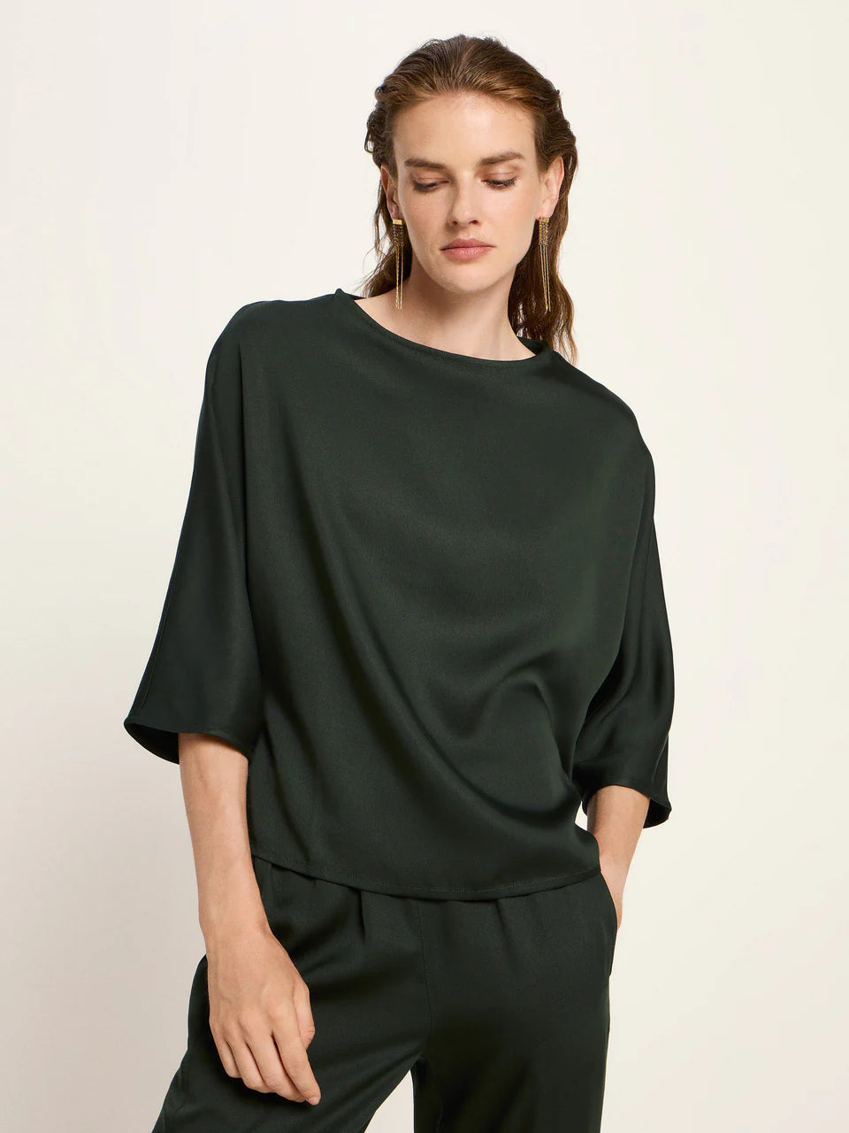 3/4 Arm Bluse aus TENCEL