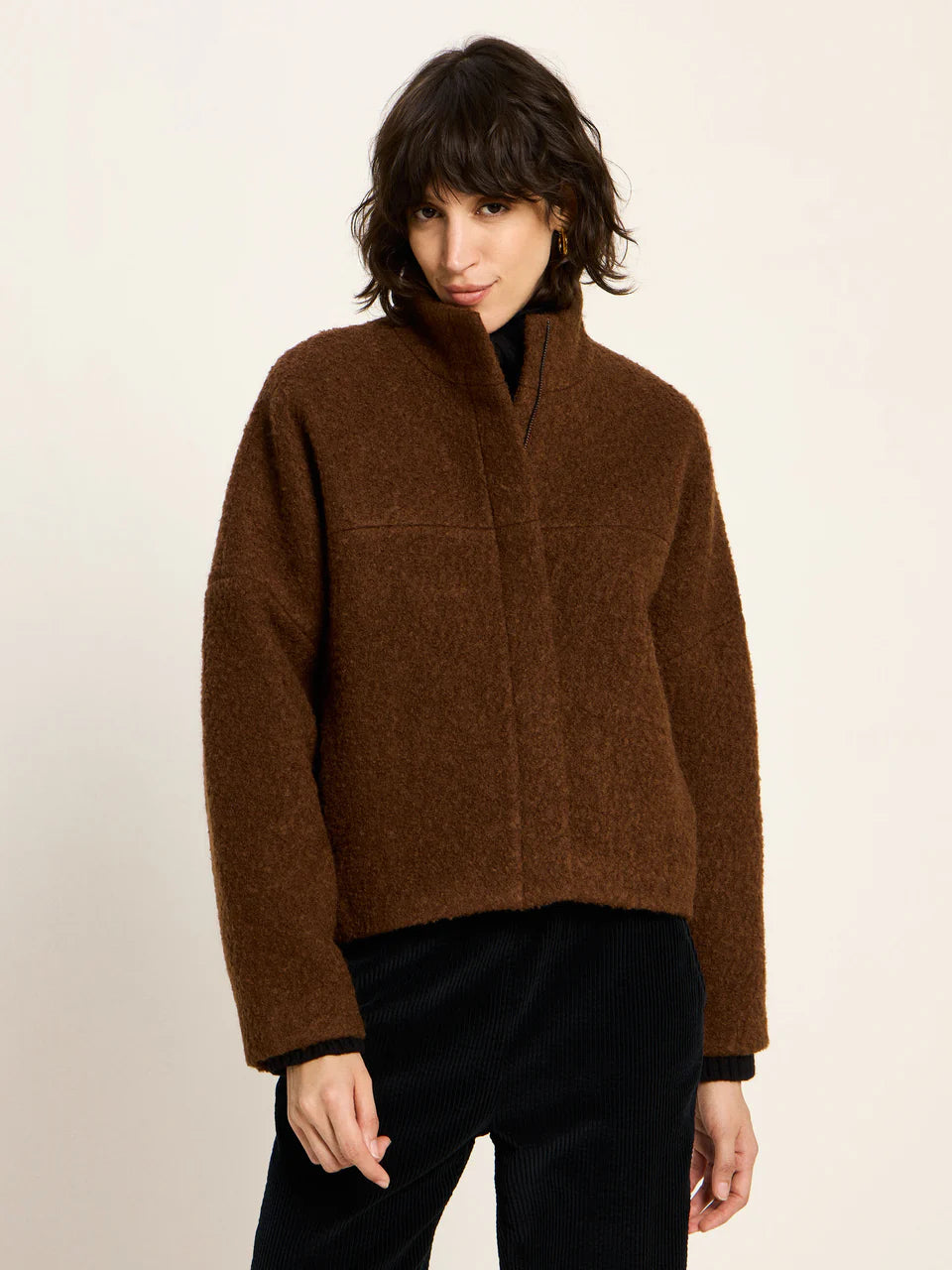 Boucle Jacke (GOTS) aus Bio-Schurwolle