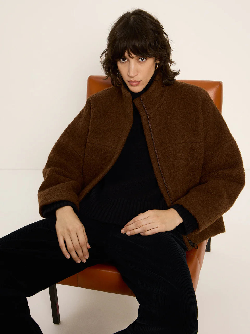 Boucle Jacke (GOTS) aus Bio-Schurwolle