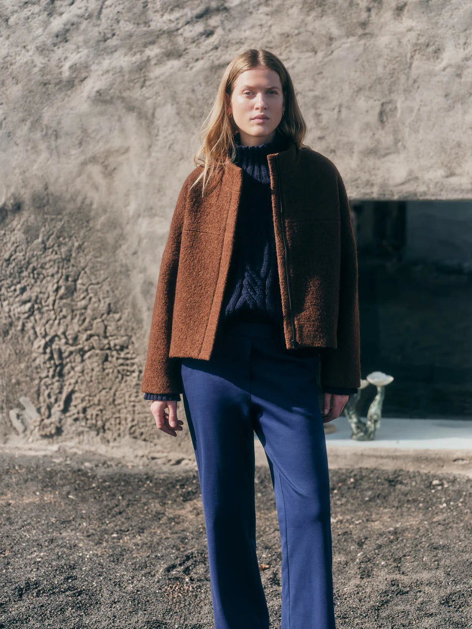 Boucle Jacke (GOTS) aus Bio-Schurwolle
