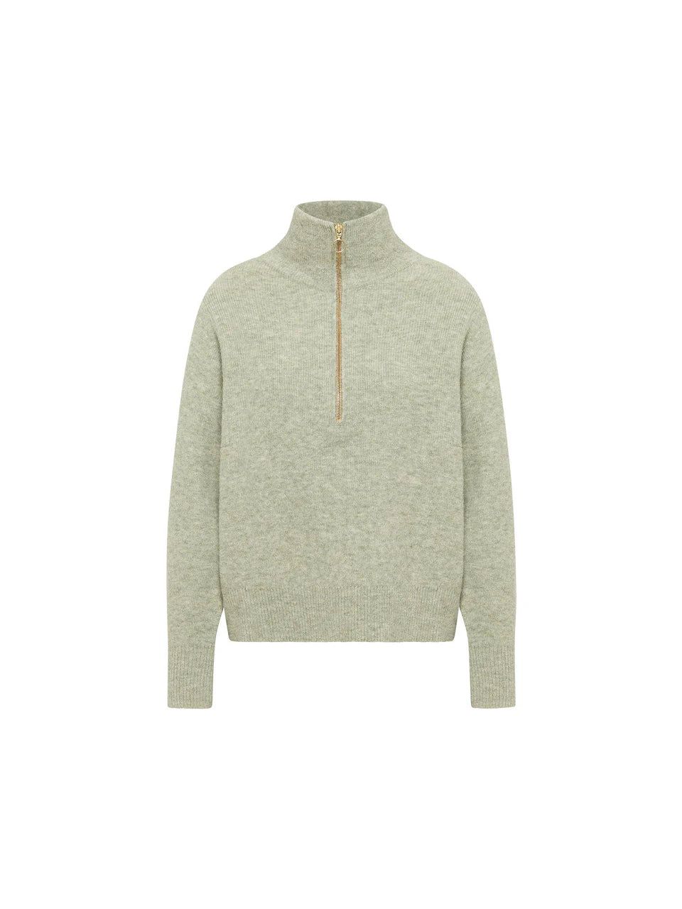 Half-Zip Pullover aus Alpakawolle und Schurwolle