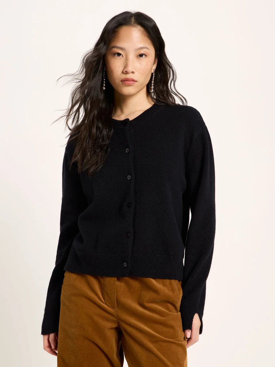 Boxy Strickjacke GOTS