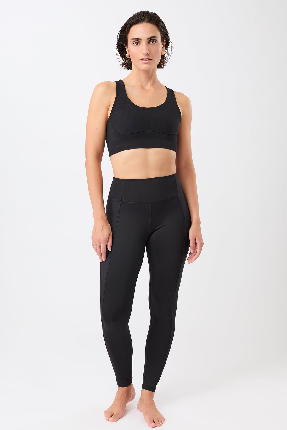 Rib Mix Legging – High Waist Sportleggings mit Shape-Effekt