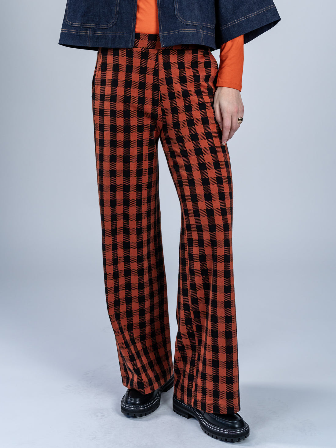 Strickhose mit weitem Bein aus Bio-Baumwolle Relaxed Rhythm Trousers