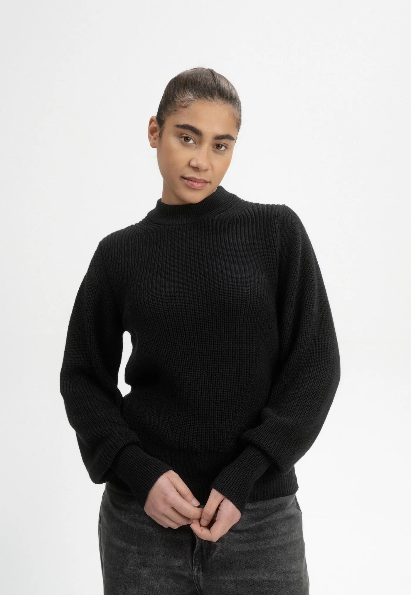 Strickpullover RIYA schwarz