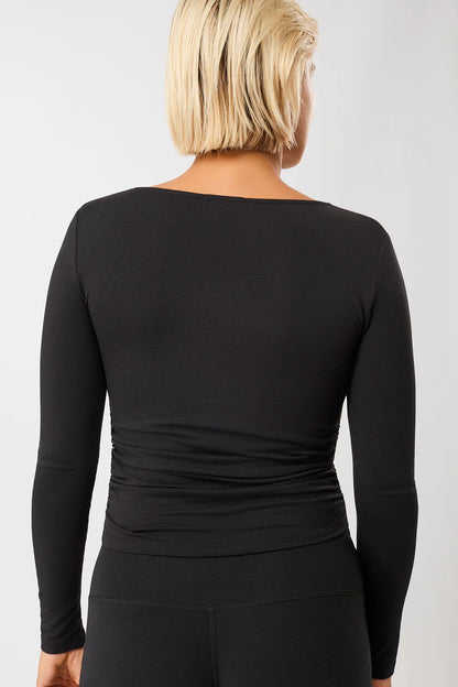LONGSLEEVE SIDE RUFFLED