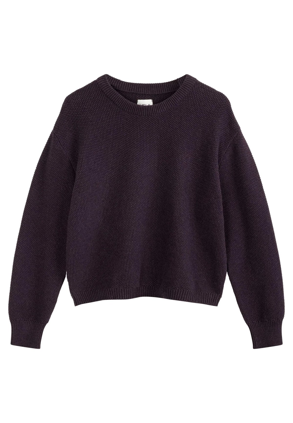 Damen Strukturierter Strickpullover elderberry melange Style SURIYA