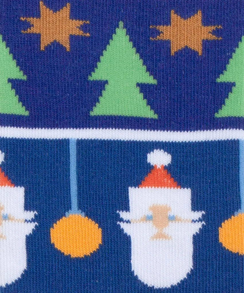 Hello Santa – bunte Socken mit Weihnachts-Motiv