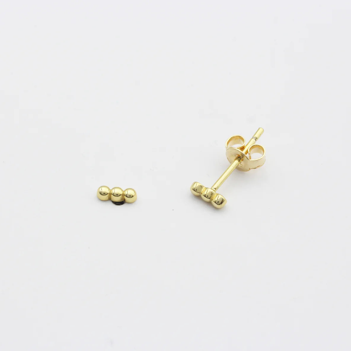 Stecker &quot;Tiny Pearls&quot; vergoldet