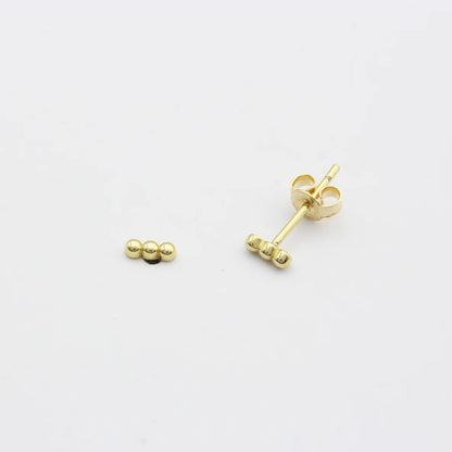Stecker &quot;Tiny Pearls&quot; vergoldet