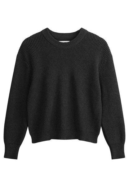 Rippstrick Pullover ADAH schwarz
