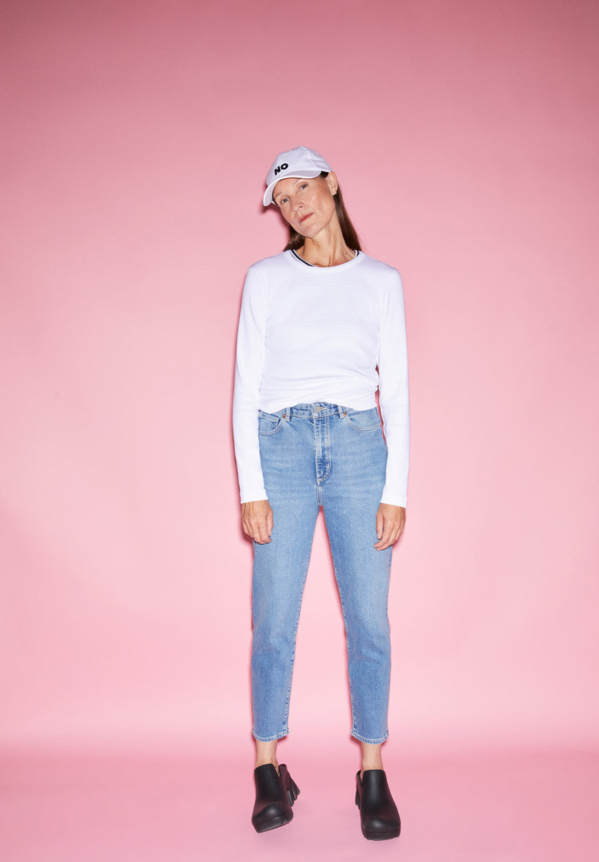 MAIRAA COMFORT – Jeans Mom Fit High Waist Denim aus recycelter Baumwolle