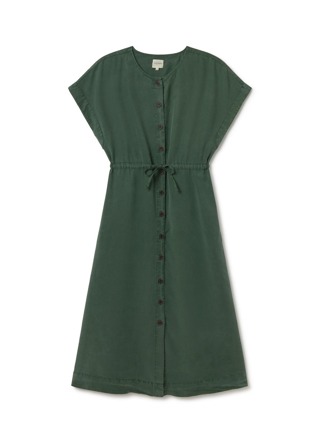 Kleid Dark Green – nachhaltiges Midi-Kleid aus TENCEL™ Lyocell