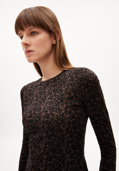 RICCAARDA ABSTRACT Longsleeve Slim Fit aus Bio-Baumwolle
