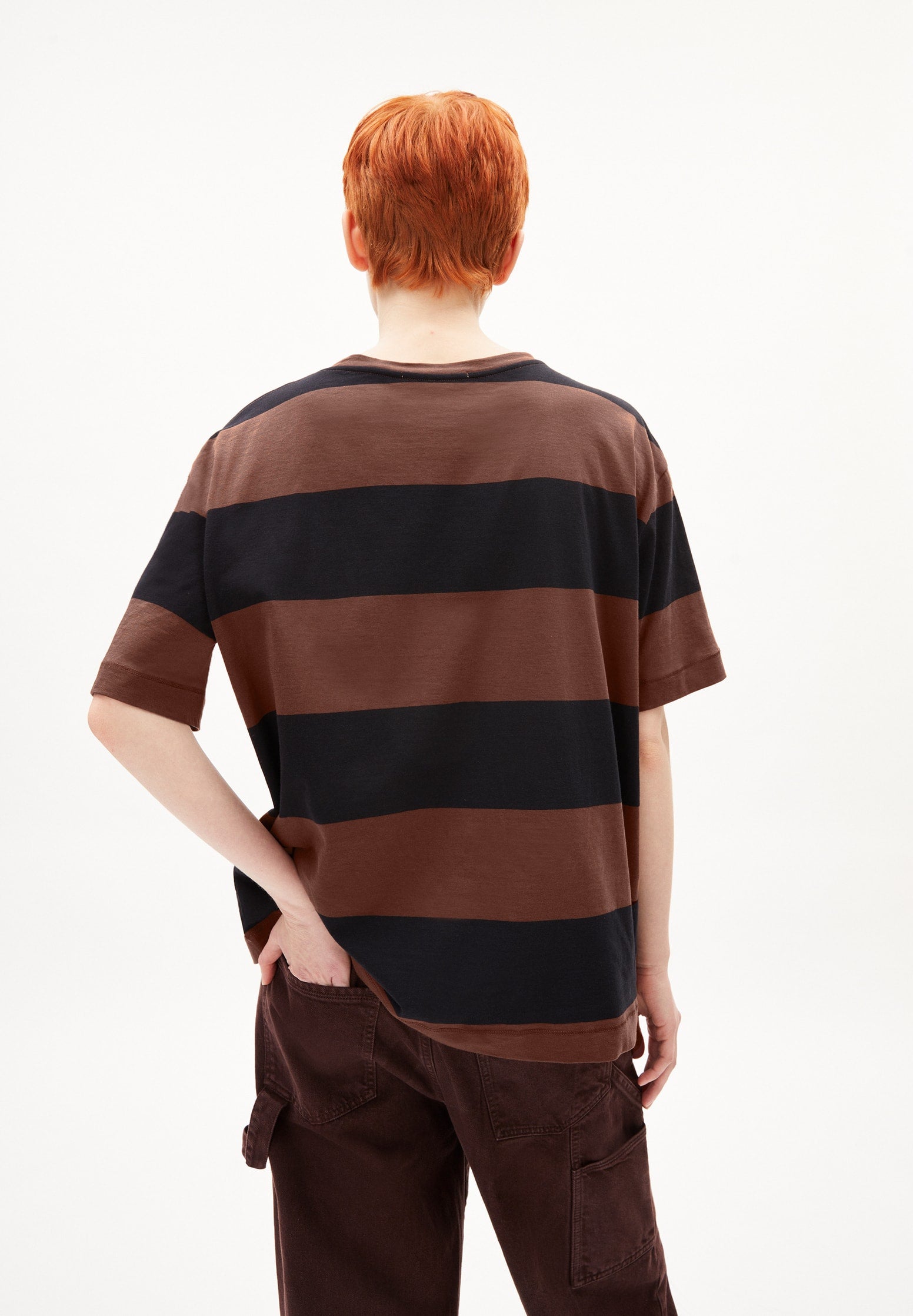 SAIKAA BOLD STRIPES T-Shirt Oversized Fit aus Bio-Baumwolle