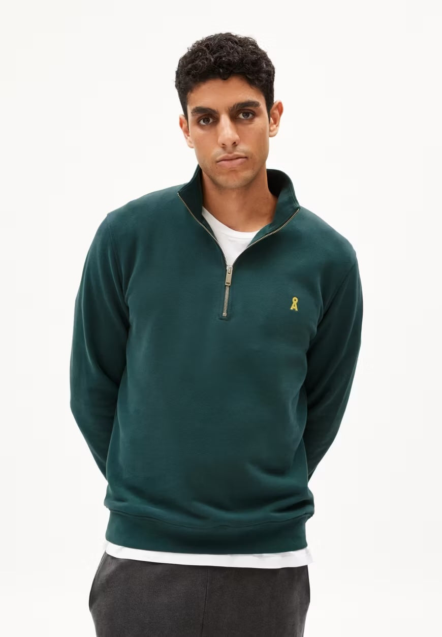 WAARLO COMFORT IN DEEP TEAL – SWEATSHIRT AUS BIO-BAUMWOLL MIX