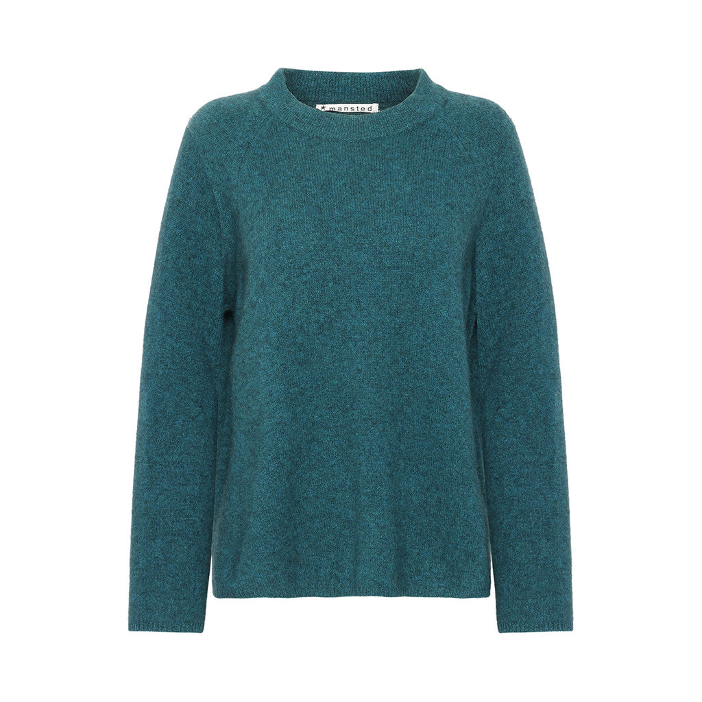 ZOREL in Dark Aqua – Pullover aus 100% Yak