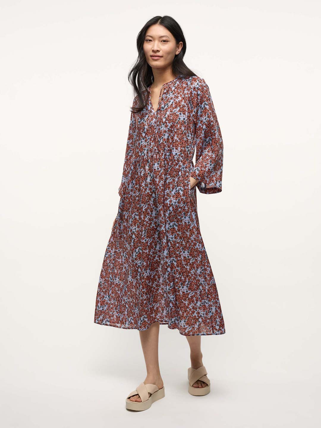 Midikleid print flower
