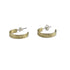 Hammered Hoops Ohrstecker Messing